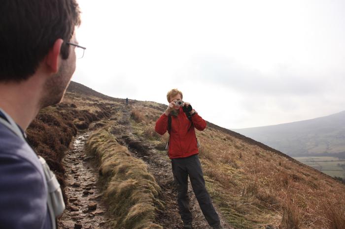 Charlie taking a photo