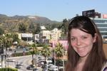 Becky and the Hollywood sign