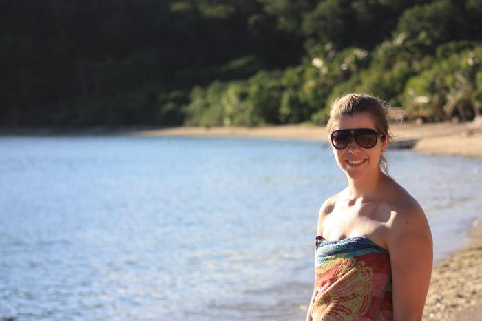 Bex on the beach at White Sandy