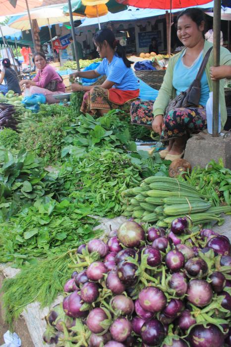 Market near Luang Prabang