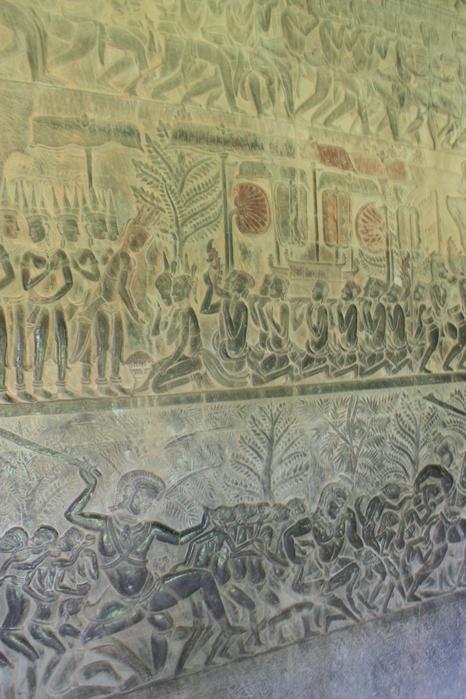 Bas Relief in Angkor Wat